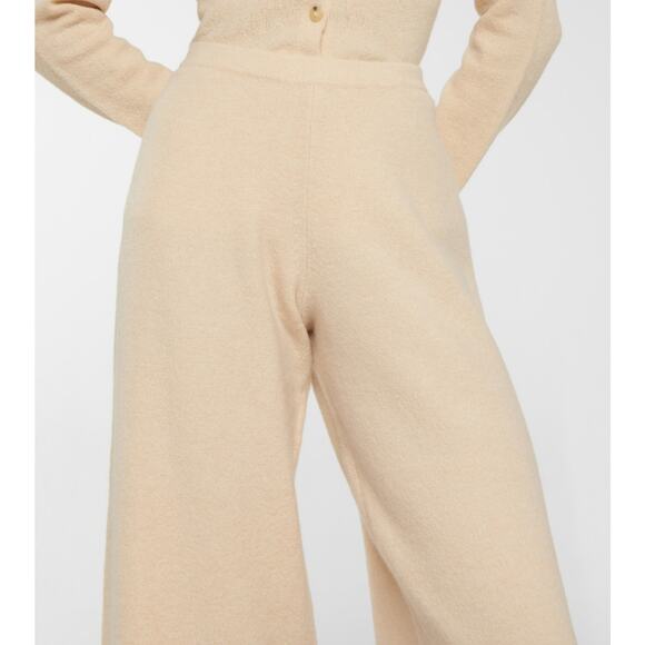 Vince Wool Blend Wide Leg Pants Cropped Oatmeal Beige Cozy Comfy Stretch… - Picture 2 of 13